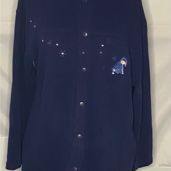 Women's Disney's Store Eeyore Sweater/Cardigan; Size XXL Navy - Picture 2 of 9